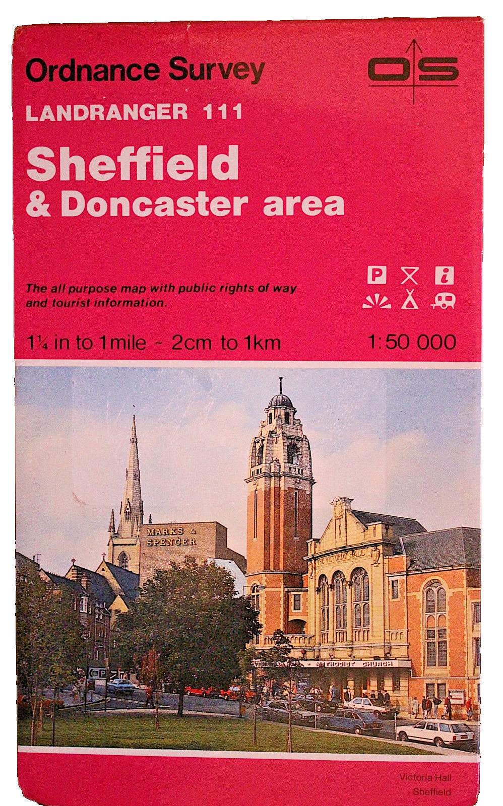 Ordnance Survey Landranger 111 Sheffield & Doncaster area 2nd issue