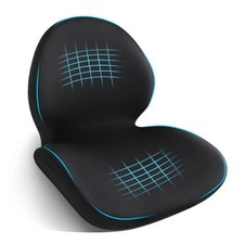Car Seat Cushion with Lumbar Support Pillow - Memory Foam Driver Seat Black