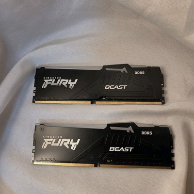 64GB Kingston FURY Beast RGB DDR5 RAM 6000MT/s (2x32GB) KF560C36BBEAK2-64