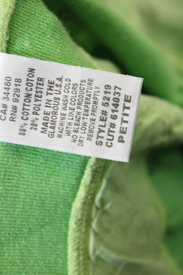 Juicy Couture Womens Drawstring Lace Trim Terry A Line Skirt Green Size Petite - Image 4 of 4