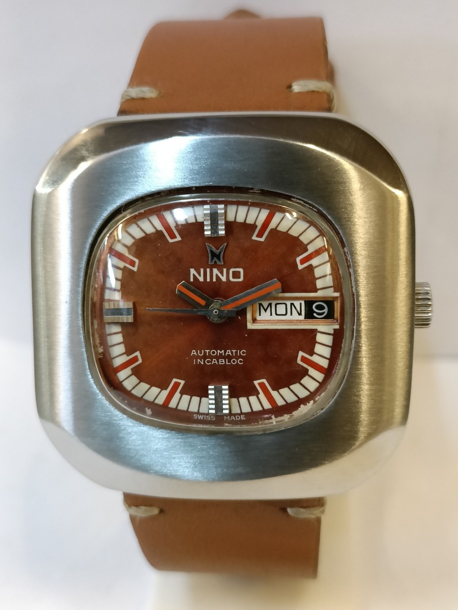 NINO AUTOMATIC PATINA ORANGE DIAL N17 SWISS MEN'S WORKING