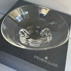 Vintage Steuben Crystal MCM Centerpiece Bowl 11" Clear Art Glass Signed Box Bag
