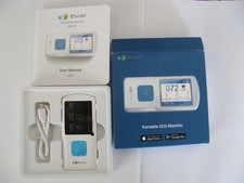 Emay Portable ECG Monitor - Record Heart Rate - 0.96" Screen - No App Needed