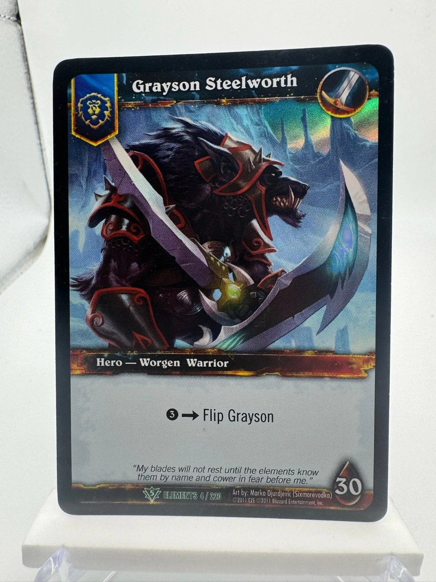 World of Warcraft TCG War of the Elements Trading Card Games for
