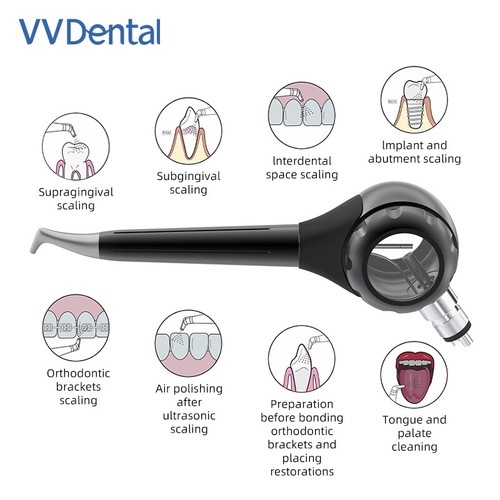 2/4 Löcher Dental Air Flow Zähne Polieren Polierer Handstück Hygiene Prophy Jet - Bild 6 von 20