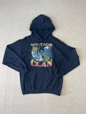 Wu Tang Clan Worldwide Sweatshirt Adult S Blue Globe Rap Hoodie Pullover