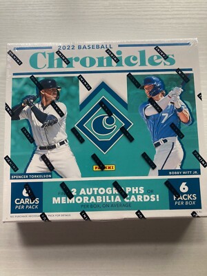 2022 Chronicles Baseball Retail Preferred Sealed Box 2 Autos or Mem Cards