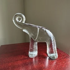 Kosta Boda  Zoo Line Elephant Paperweight Sweden