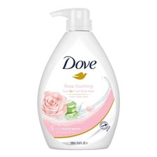 Dove Soothing Rose  Aloe Vera Body Wash for Replenished Skin, 1L