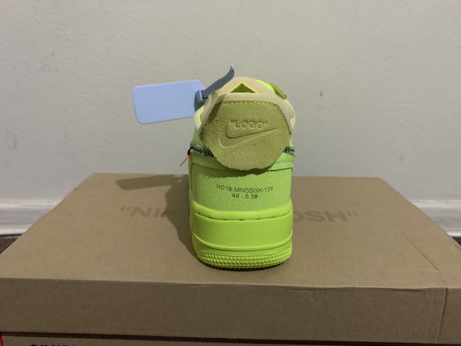 OFF WHITE X NIKE Air Force 1 x volt bianco sporco taglia 6