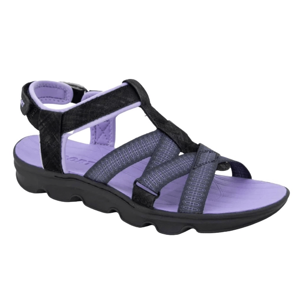 Jsport by Jambu Kaia Strap Sandal Womens Size 10 Purple Black 