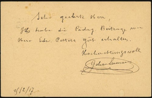 Belgium Occupation 1917 WWI Antwerp Censored Card to Germany 10c Postage - Picture 2 of 2