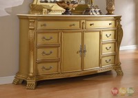 Lavish Traditional French Gold 8-drawer Double Dresser on sale Lavish Traditional French Gold 8-drawer Double Dresser on sale