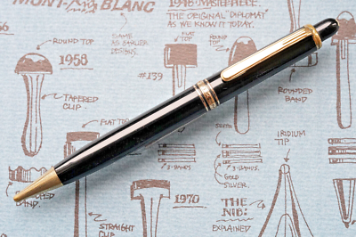 Vintage 1950's MONTBLANC 172 Mechanical pencil -Black - 1.18 mm