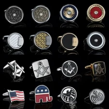 Sculpt Rings™ Luxury Men's Cufflinks – Masonic, Flag, Classic & Modern Designs