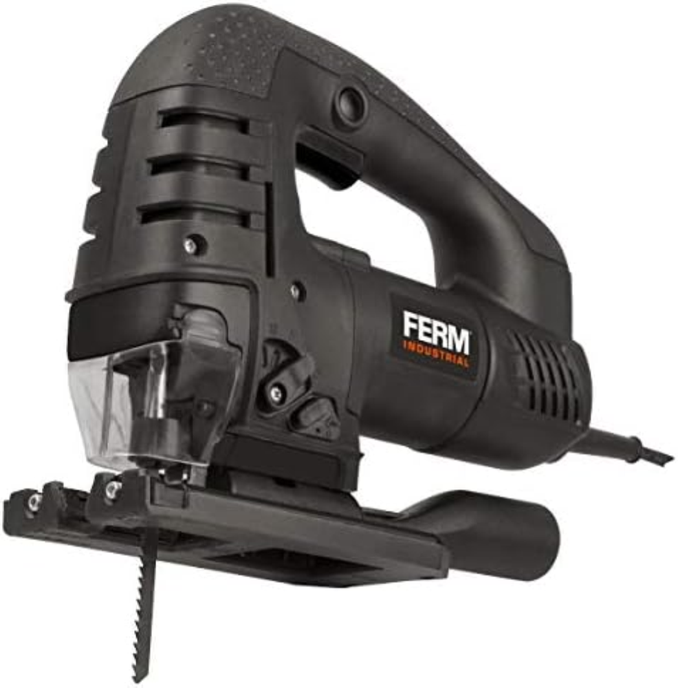 FERM Seghetto alternativo 750W. VelocitÃ  variabile-Lama Ã˜100mm - Include Adatt