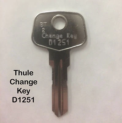 THULE UNIVERSAL WECHSELSCHLÜSSEL D1251 ZUM ENTFERNEN & UMBAUEN VON THULE LOCK KERNEN
