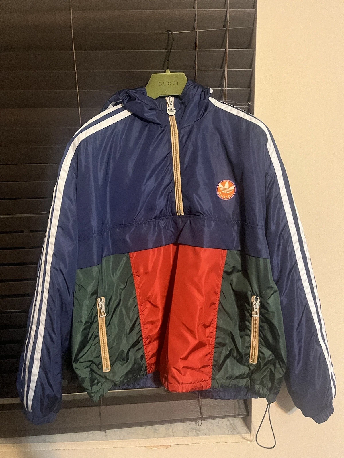 Giacca da uomo Gucci Adidas taglia 56 2xl web rossa verde blu
