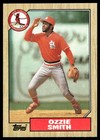 1987 Topps #749 Ozzie Smith St. Louis Cardinals Baseball Card