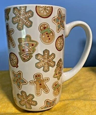 Boston Warehouse 20 oz Latte Mug Holiday Christmas Festive Cookies 22oz New 2022