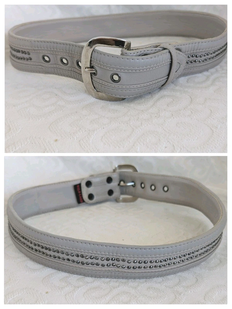 Studded Gray Belts for Women for sale | eBay display picture 2