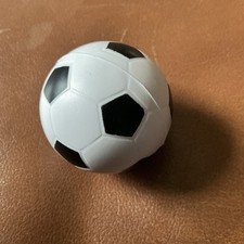 Mini Soccer Ball Stress Relief Squeeze Toy 2.5-Inch Black White Fidget