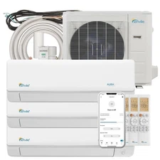 28000 BTU Tri Zone Ductless Mini Split Air Conditioner and Heat Pump - SEER 23