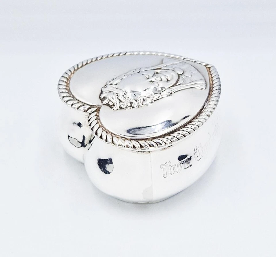 CAJA DE RECUERDO VICTORIANA TÍA CHARLEY PLATA ESTERLINA Sheffield 1895 Foto 4 de 4