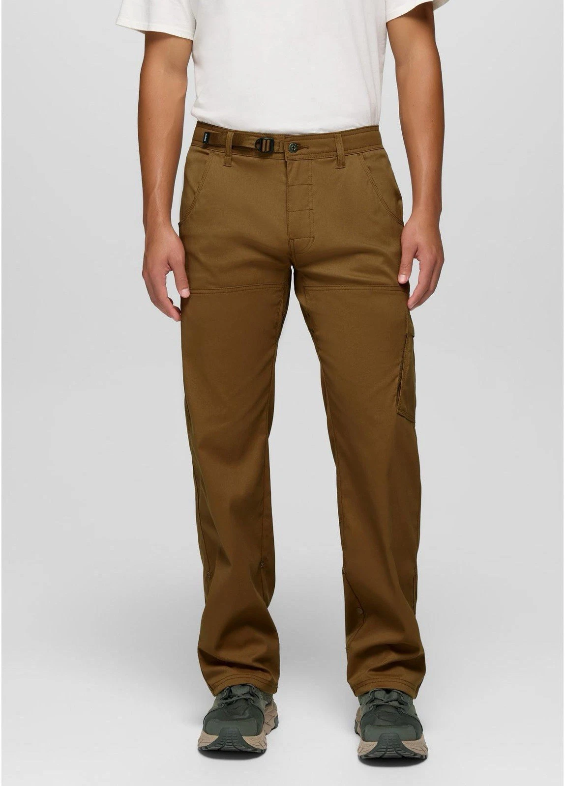 PrAna Stretch Zion II Slim Pants Men's 38 x 34 Sepia Cargo Tan Hiking Casual $95