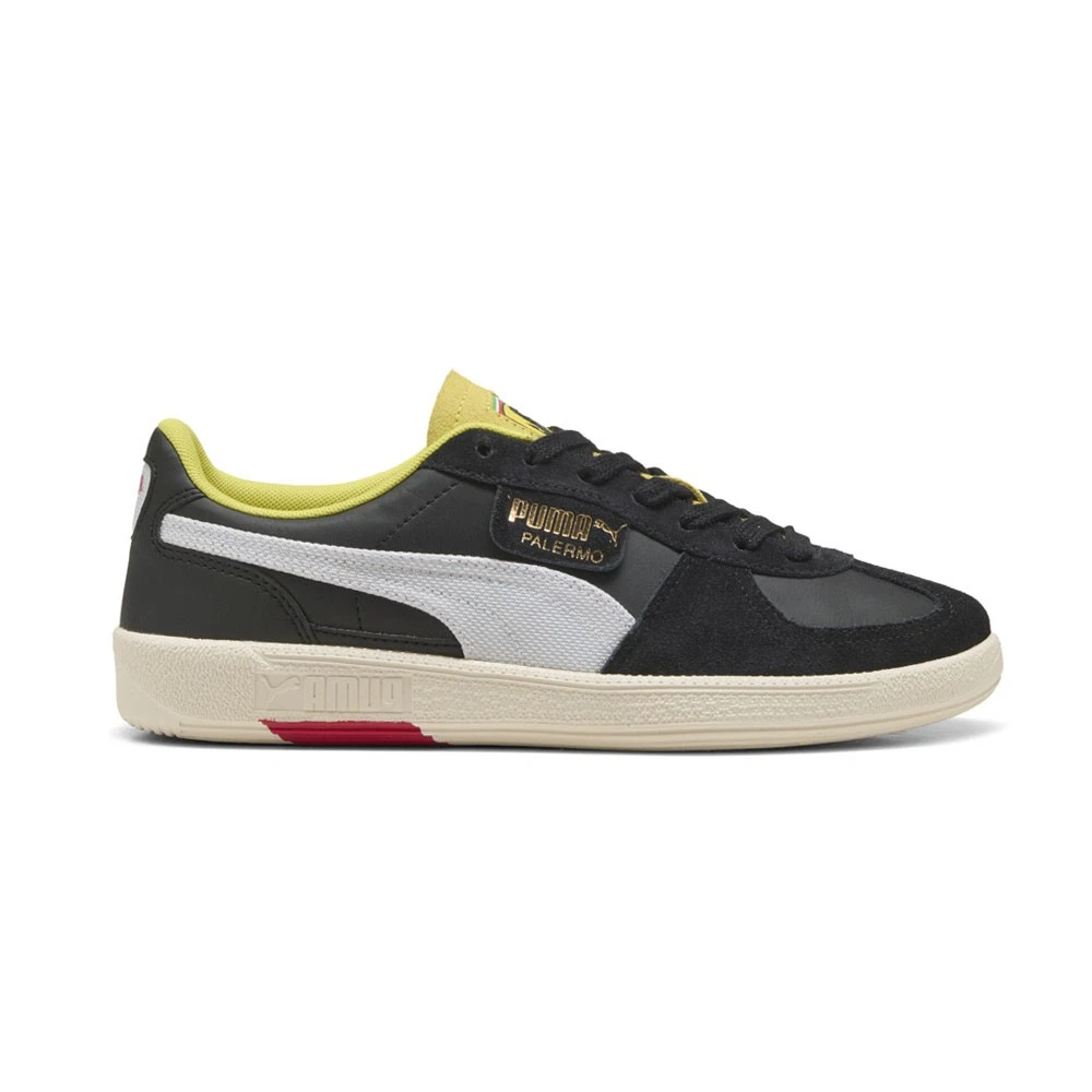 PUMA Scuderia Ferrari Palermo Lace Up Mens Black Sneakers Casual Shoes 30871701