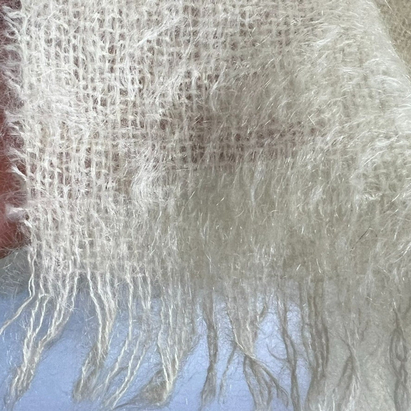 Unbranded Luxurious Rectangle Thin Open Knit Soft… - image 5