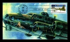 DR JIM STAMPS US COVER WWII P-51S ESCORT B-17S ON BOMBING RAIDS FDC HAND MADE