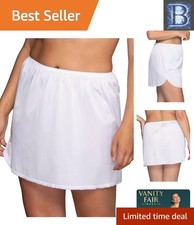Draping Lace Detail Women's Half Slip - Mid Thigh Length Machine Washable