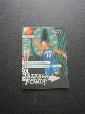 1999-00 Fleer Force Attack Force #7A Wally Szczerbiak - ROOKIE Timberwolves