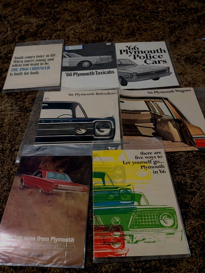 Lote De 24 Folletos De Colección 62' 64' 65' 66' 67' Chrysler Plymouth Concesionario Foto 4 de 4