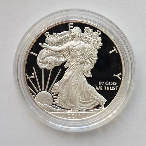 2011 Proof Silver Eagle in OGP w/COA
