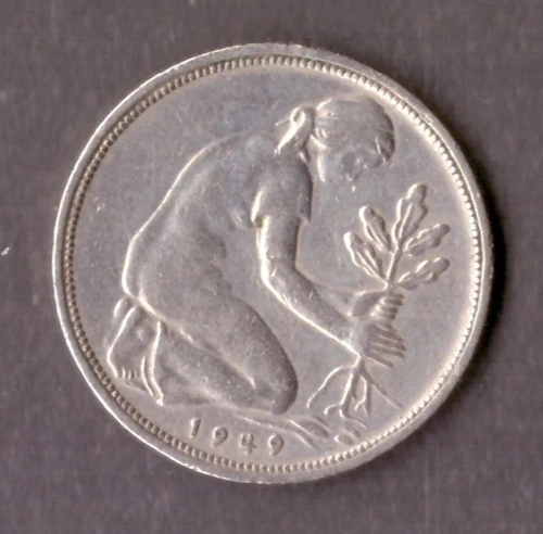 Bank Deutscher Länder 1949 50 Pfennig J ss