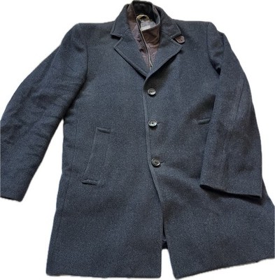DIGEL Boston Fit Men s Wool-Blend Coat   L   Grey; Brown Inner Front Panel