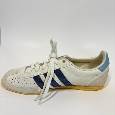 Adidas Originals Japan W Sneakers White Blue Leather Women Size 9