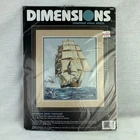 Dimensions Clipper Ship Voyage Counted Cross Stitch Kit 3886 NOS 1998