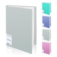 Binder with Plastic Sleeves 30-Pocket with Clear Protectors 8.5"x11", Heavy D...