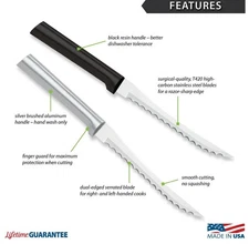 Rada Tomato Slicer USA made, dual serrated blade, Choose yr style NEW sharp