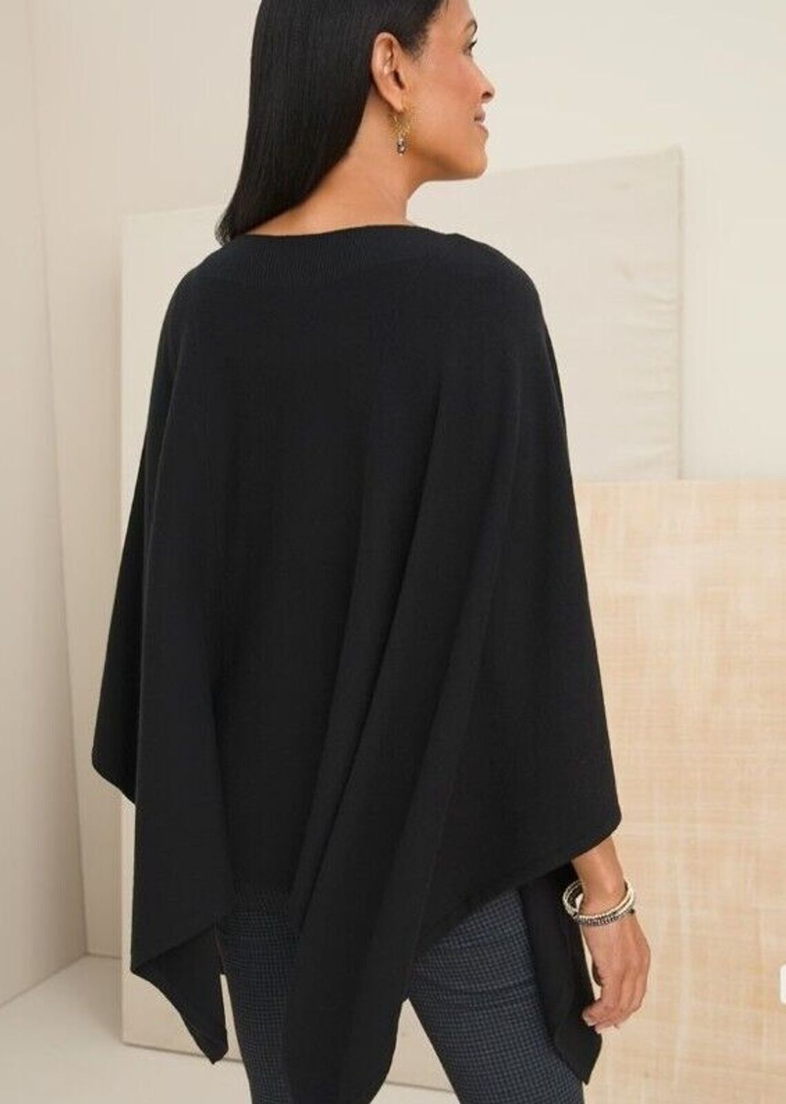 Chicos Sweater Womens S/M Black Cotton Cashmere B… - image 6
