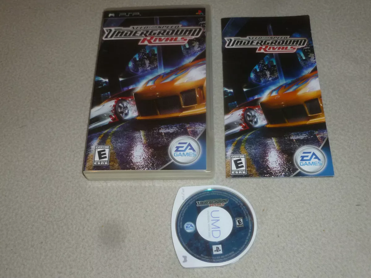 Need For Speed Underground Rivals, Sony Psp Cover