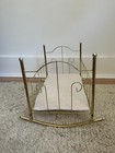 Powell Brass Doll Rocking Craddle With Mattress Cradle — photo 5
