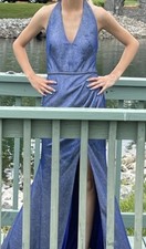 Blue Sparkling Formal Dress Only Worn Once For prom. Beautiful Dress