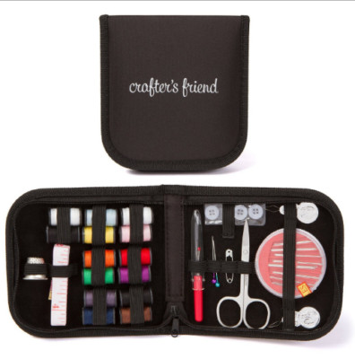 Sewing Box Set Kit Needle Scissor Storage Thread Measure Thimble Travel Tools
