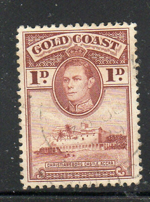 GOLD COAST #116 1938 1p KING GEORGE VI & CHRISTIANSBURG CASTLE MINT FVF ...