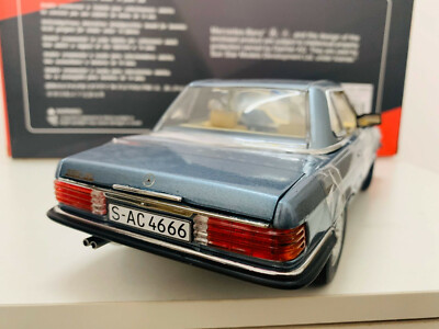 Mercedes 350 SL Hard-Top 1977 Bleue, Sunstar 1/18, Miniature Neuve En Boîte