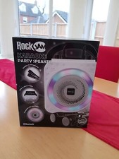 New RockJam Bluetooth karaoke machine Bluetooth 8W party speaker 2 microphones
